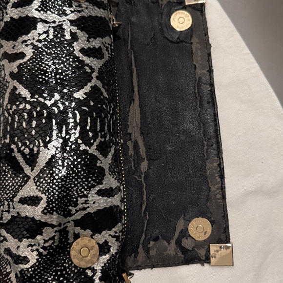 Jimmy choo Couture Black and Silver Snakeskin Clutch - Picture 2 of 5